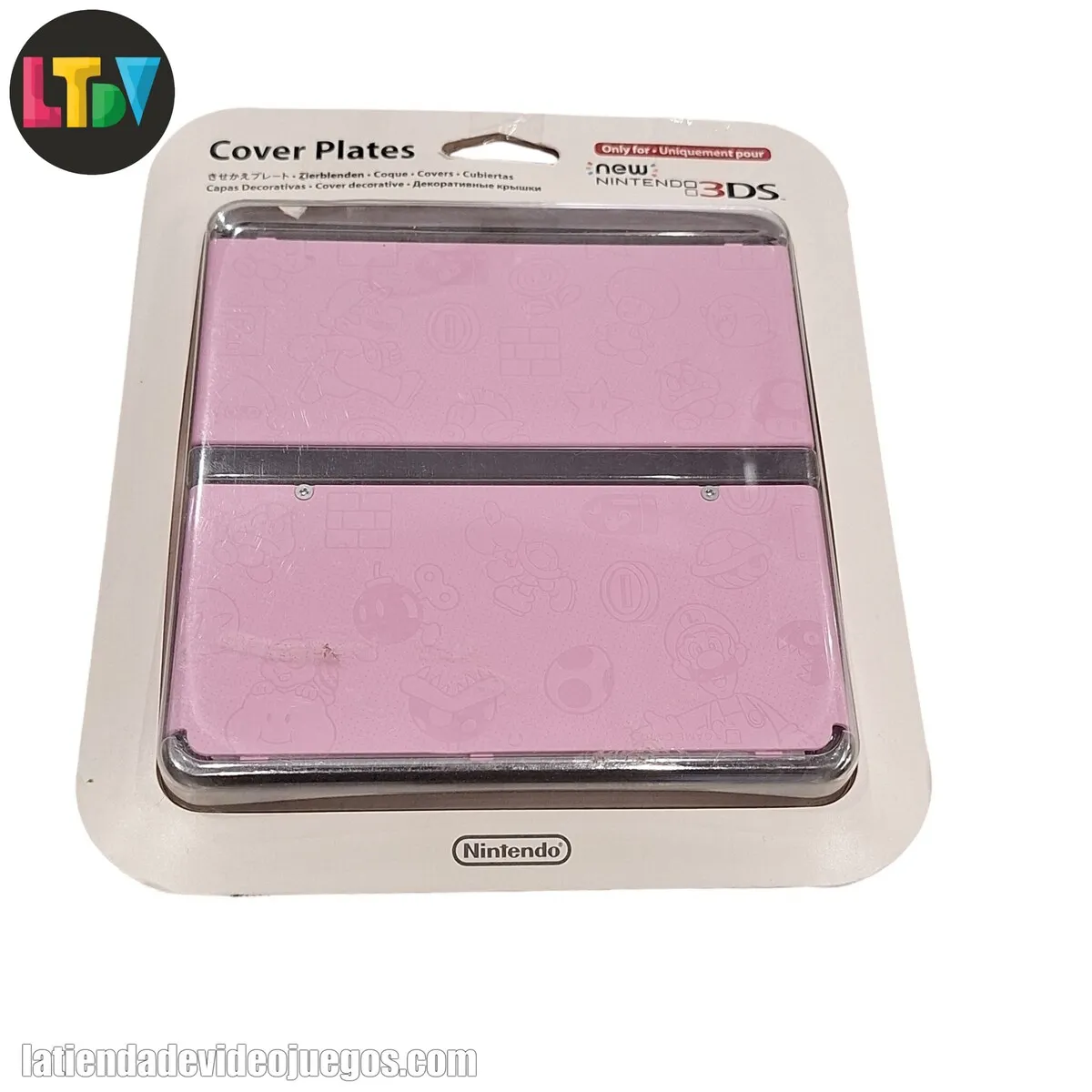 Cubierta New Nintendo 3DS Mario Rosa