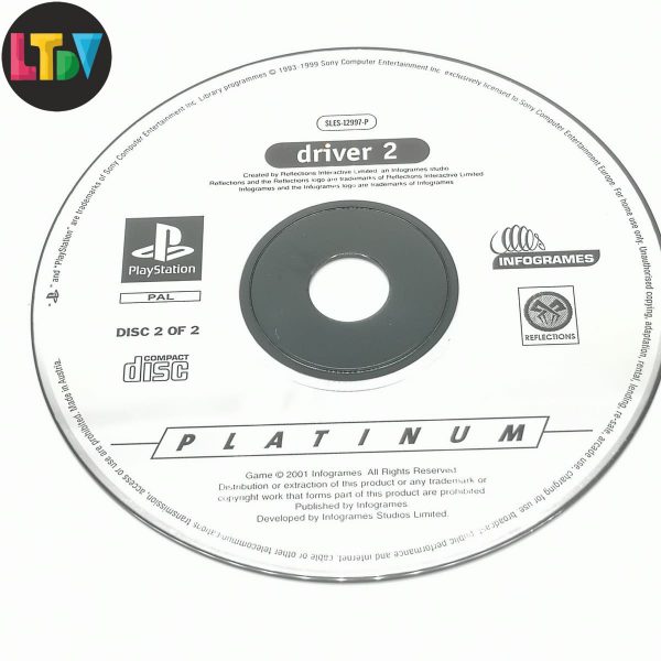 CDS 1 y 2 Driver 2 PS1 Platinum