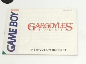 Manual Gargoyles Quest Game Boy
