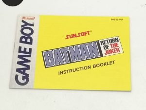 Manual Batman Game Boy