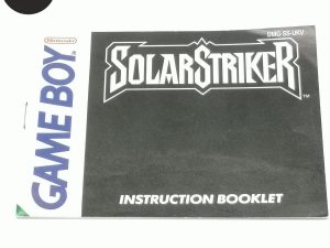 Manual Solar Striker Game Boy