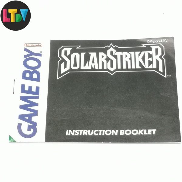 Manual Solar Striker Game Boy