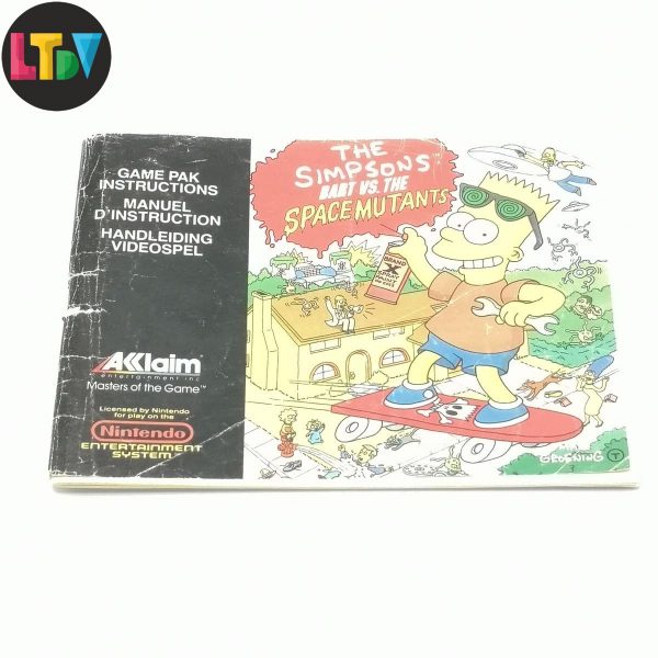 Manual The Simpsons NES