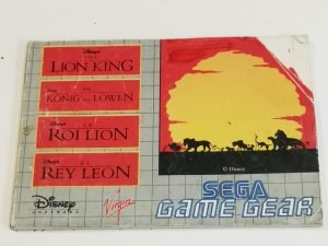 Manual Rey León Game Gear