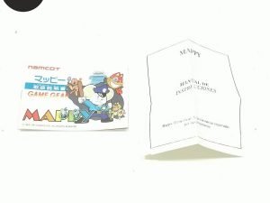 Manual Mappy Game Gear