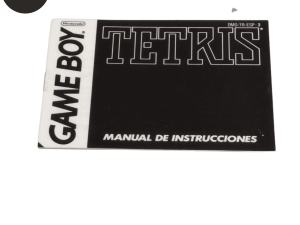 Manual Tetris Game Boy