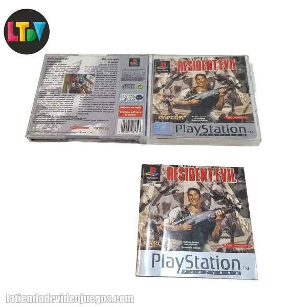 Caja Manual Resident Evil PS1