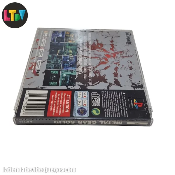 Contraportada Metal Gear Solid PS1