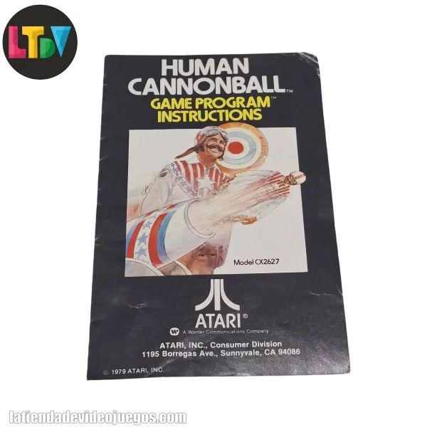 Manual Human Cannonball Atari 2600