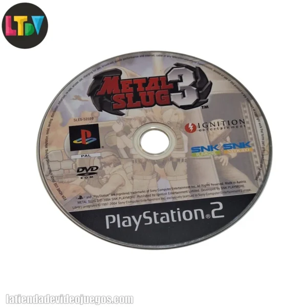 CD Metal Slug 3 PS2