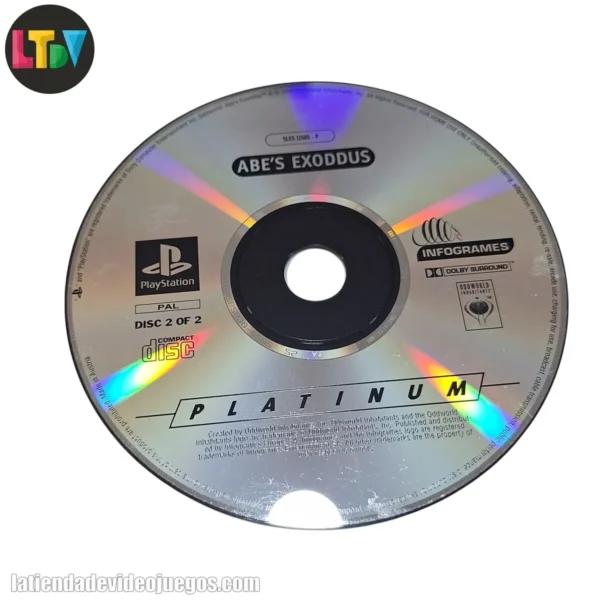 CD Oddworld Abe's Exoddus PS1