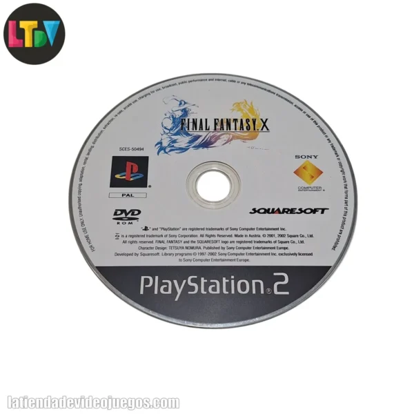 CD Final Fantasy X PS2