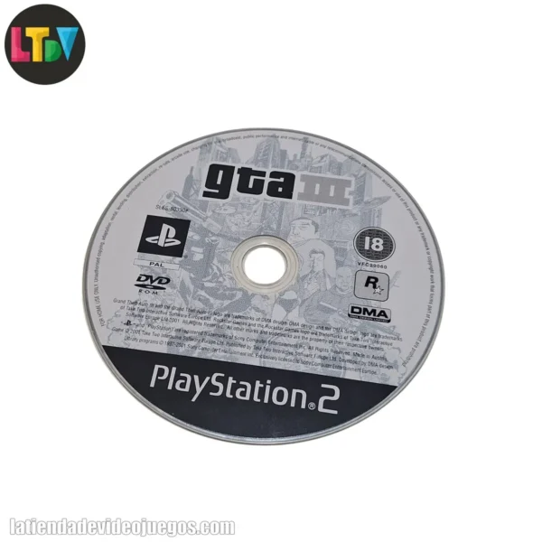 CD Grand Theft Auto III PS2