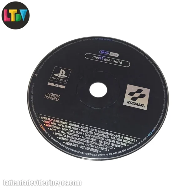 CD Metal Gear Solid PS1