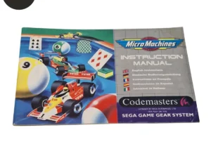 Manual Micro Machines Game Gear